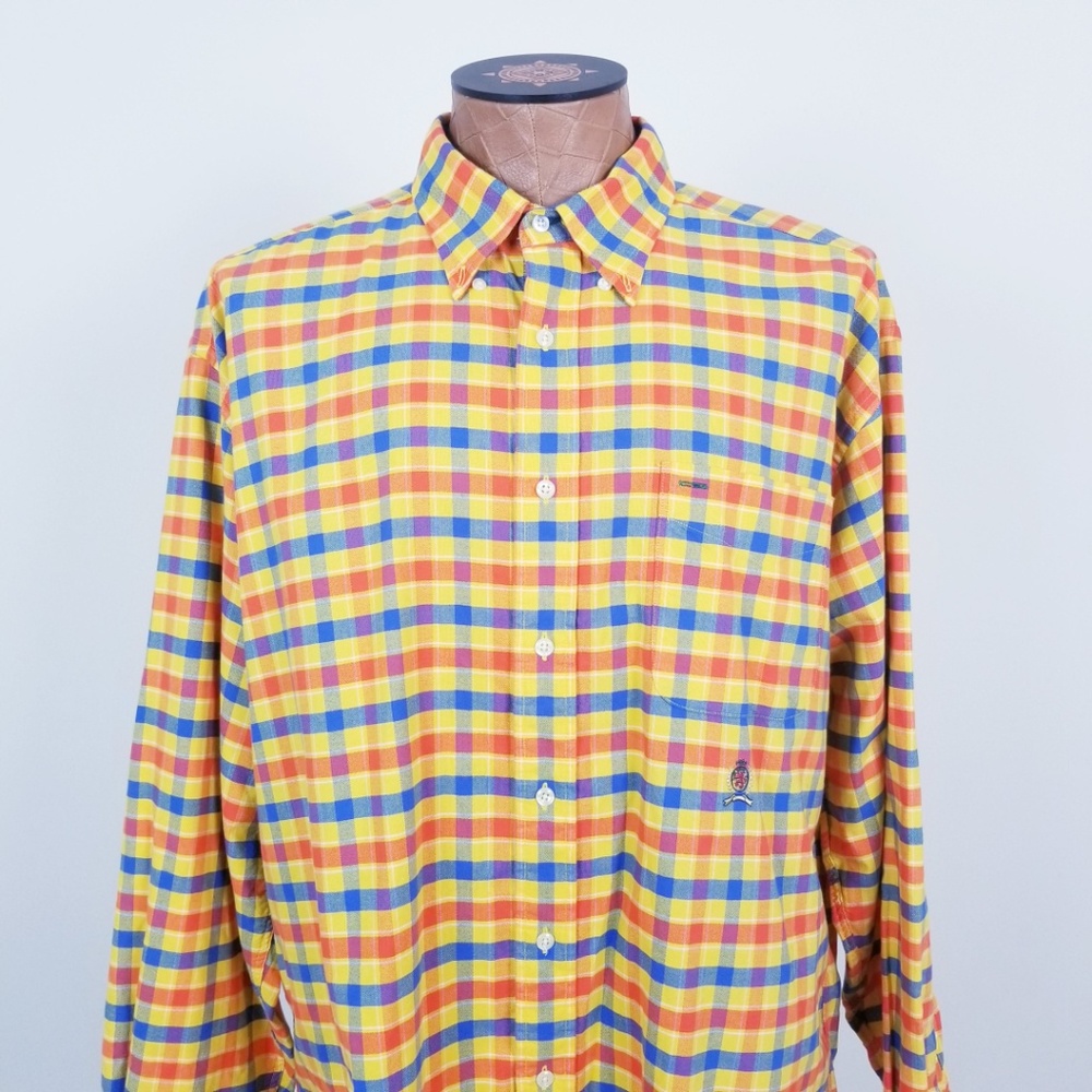*SOLD* Vintage Tommy Hilfiger Plaid Button Down XL - Picture 2 of 6